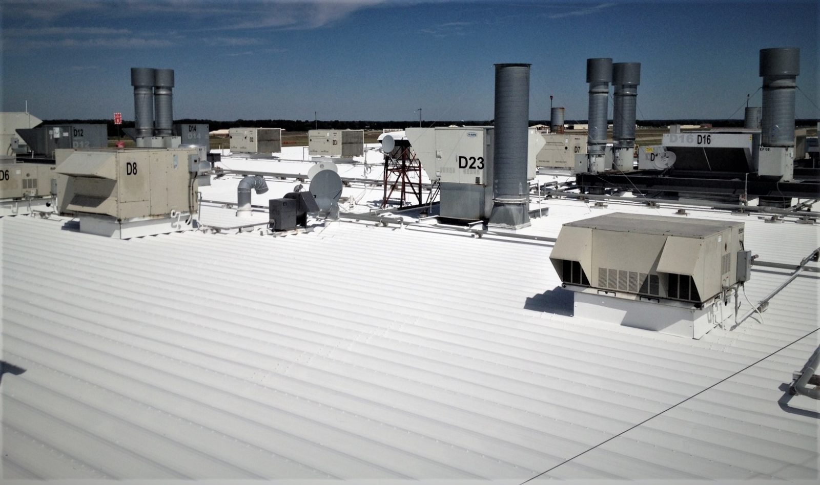 Protected steel deck surface
