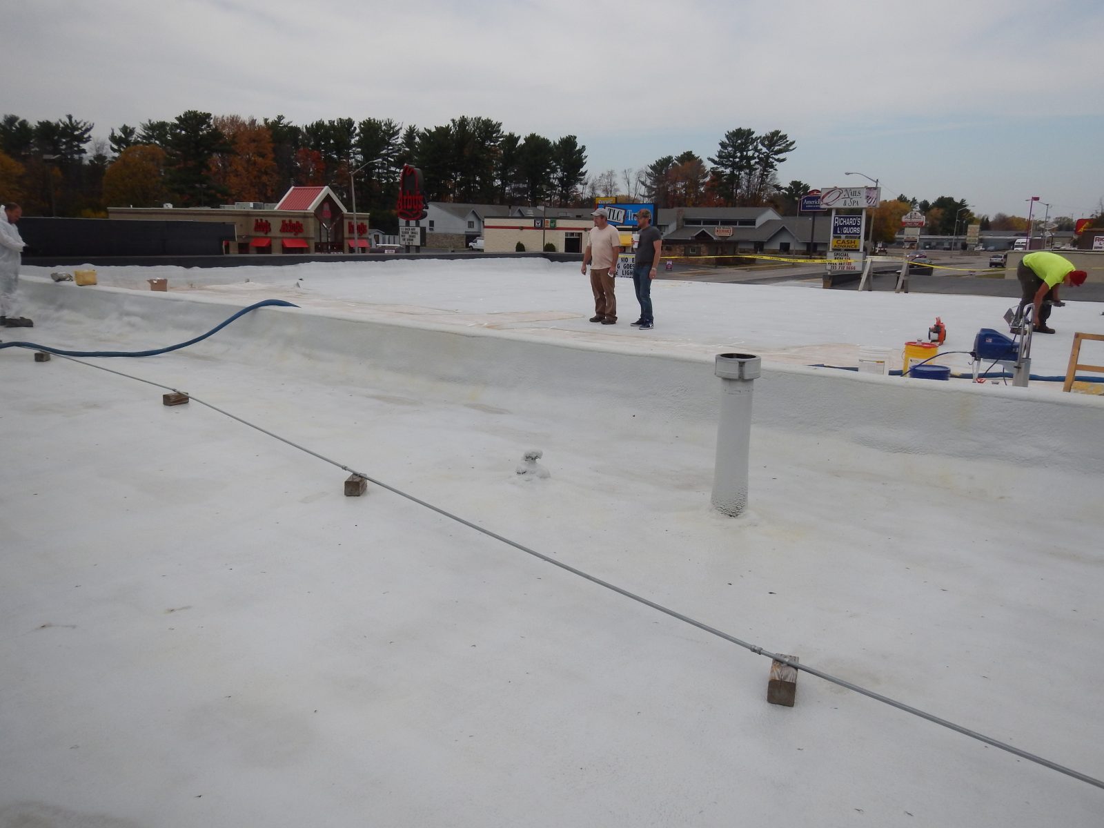 Metal roof coating — Roof job 03